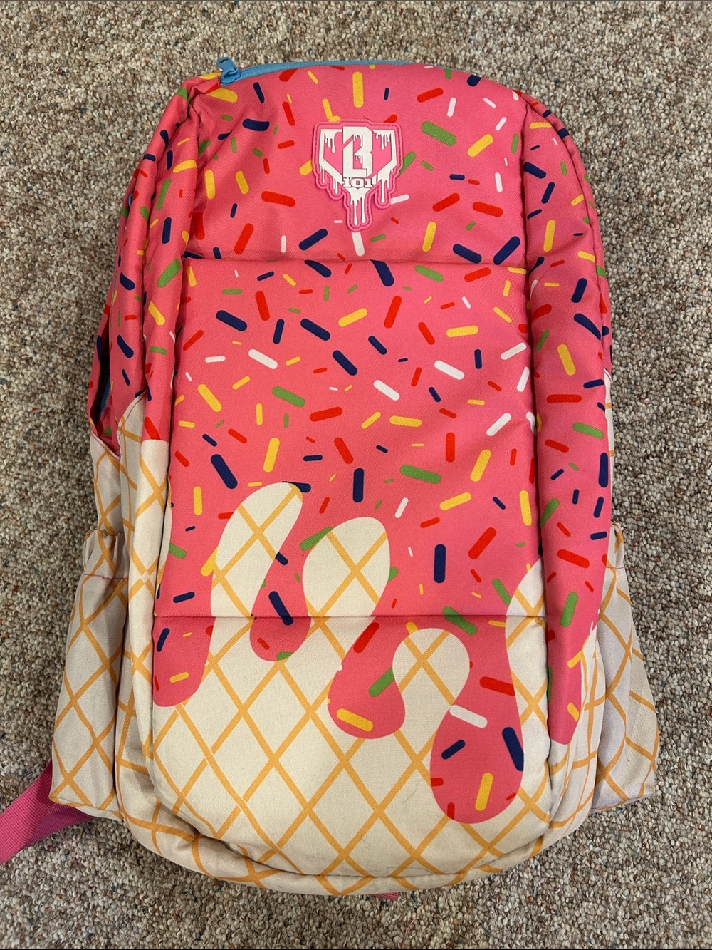 Baseball Lifestyle 101 Kids Ice Cream Sprinkle Backpack - Pink